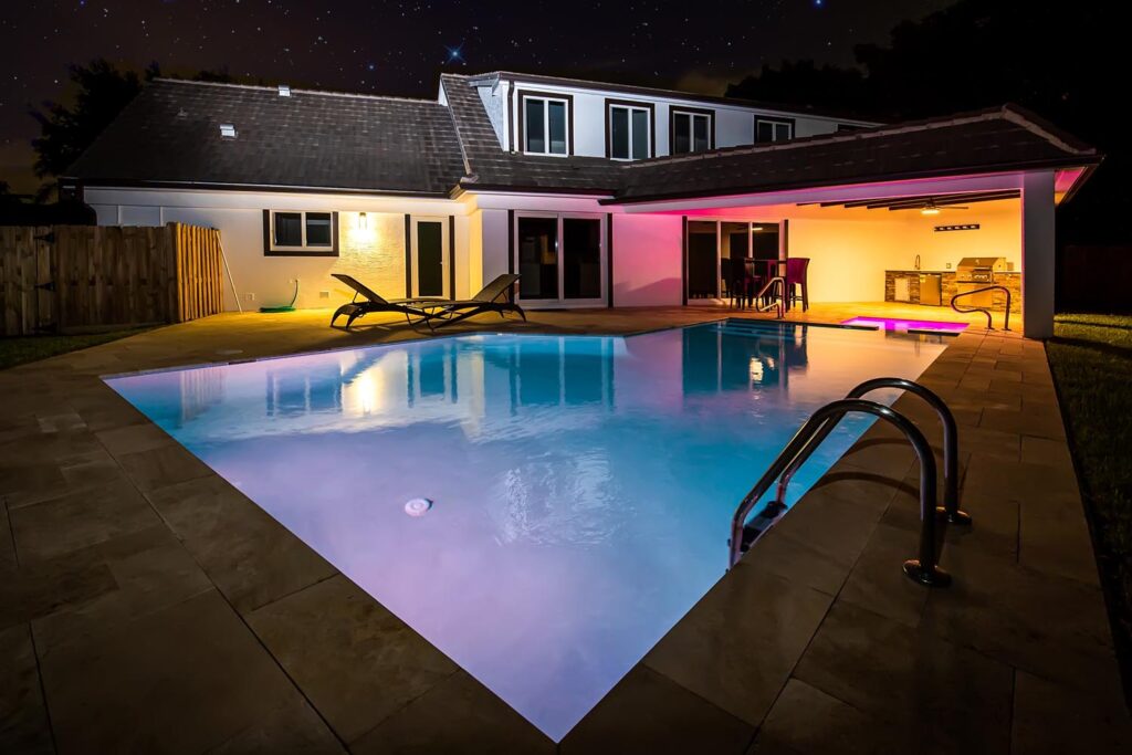 Twilight dusk real estate photo shoot, Fort Lauderdale, Florida